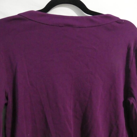 RAFAELLA STUDIO | large | Purple Long Sleeve Top | Scoop Neck - Picture 10 of 14